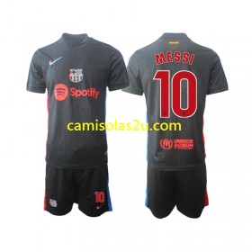 Camisolas de futebol FC Barcelona Lionel Messi 10 Criança Equipamento Alternativa 2024/25 Manga Curta